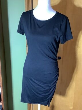 BTFBM Ruched black body con dress, size small
